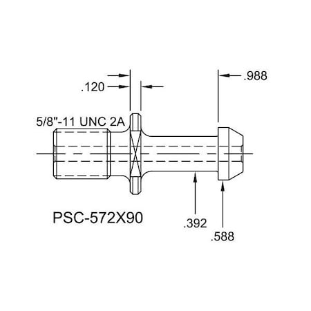 Tj Davies Co Coolant Through Retention Knob PSC-572X90